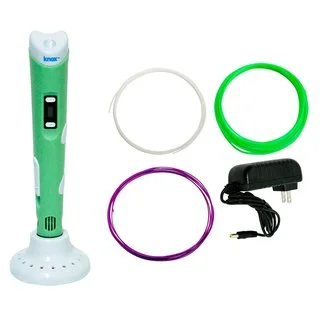 Knox 3D Pen for 3D Drawing, Printing and Doodling with LCD Screen (Green)