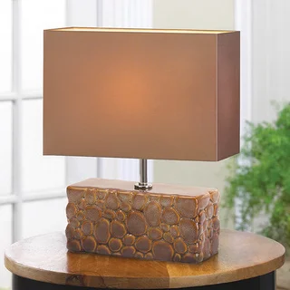 Modern Cultured Stone Table Lamp