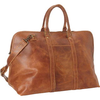 LeDonne Leather Distressed Leather Getaway 25-inch Duffel Bag