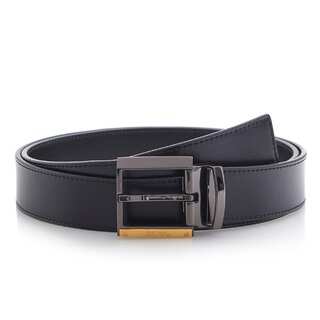 Versace Collection 202 Black Leather Adjustable Belt