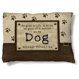 Laural Home My Dog's Opinion Fleece Dog Bed