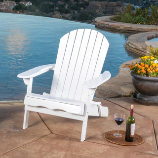 Hanlee Outdoor Folding Wood Adirondack Chair by Christopher Knight Home