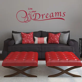 Live Your Dreams Wall Decal Vinyl Art Home Decor Quotes and Sayings