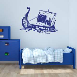 Viking Ship Wall Decal Vinyl Art Home Decor