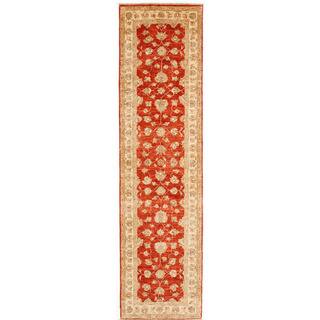 Hand-knotted with Agra Design Runner Rug (2' 6 x 9' 6)