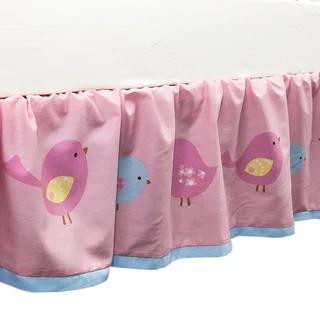 True Baby Sweet Tweet Bed Ruffle in Bird Print