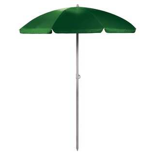 5.5-foot Green Portable Beach/Picnic Umbrella