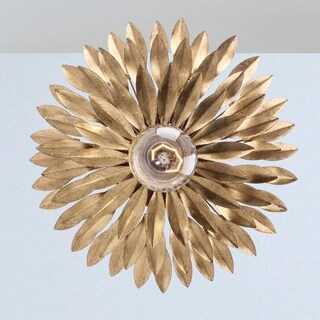 Crystorama Broche Collection 1-light Antique Gold Wall Sconce