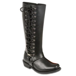 Women's Classic Harness Leather Boot with Full Lacing