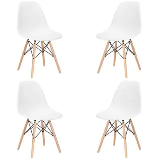Edgemod Vortex Side Chair with Natural Legs (Set of 4)