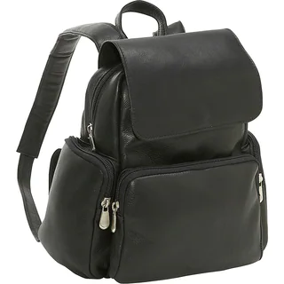 LeDonne Leather Womens Multi Pocket Backpack