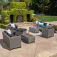 Puerta Outdoor 9-piece Wicker Sectional Sofa Set with Cushions - Thumbnail 0