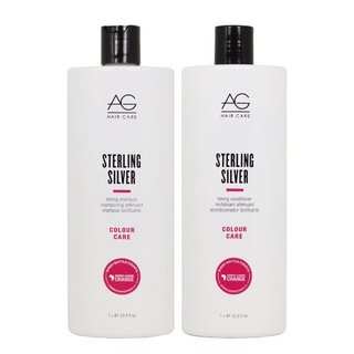 AG Hair Colour Care Sterling Silver Toning 33.8-ounce Shampoo & Conditioner Set