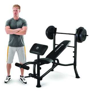 Marcy Standard Bench and 80-Pound Weight Set