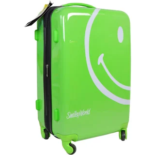 Smiley World Wink Bright Green 30 Inch Hardside Rolling Suitcase