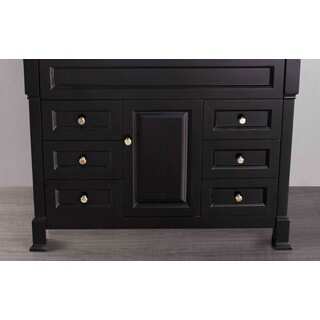 Bosconi Black Wood 43-inch Main Vanity cabinet