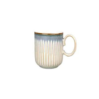 Denby Stoneware Multicolored Linen Fluted Mug