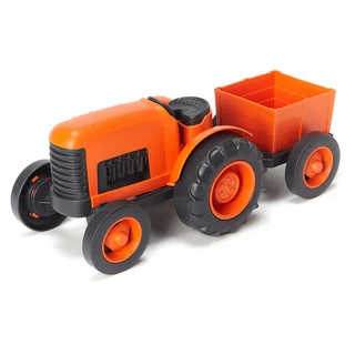 Green Toys Orange Recycled-Plastic Farm Tractor