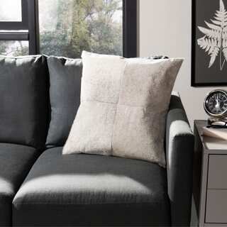 Safavieh Levar 22-Inch Grey Decorative Throw Pillow (Set of 2)
