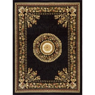 Home Dynamix Optimum Collection Contemporary Black Area Rug (7'10)
