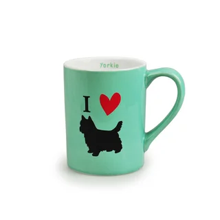 Kityu Gift 'I Love Dogs' Green Ceramic 16-ounce Mug