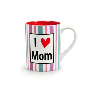 Kityu Gift I Love Mom Ceramic 16-ounce Mug