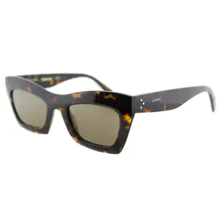 Celine CL 41399 086 Dark Havana Plastic Cat-Eye Brown Lens Sunglasses