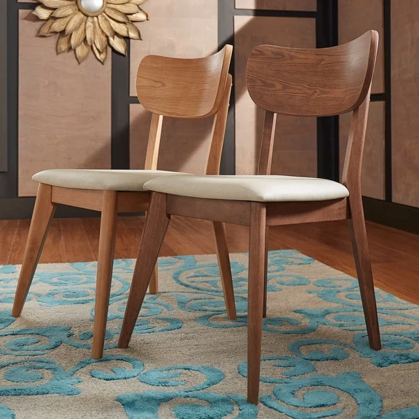 Penelope Danish Modern Tapered-leg Dining Chair by MID-CENTURY LIVING (Set of 2)