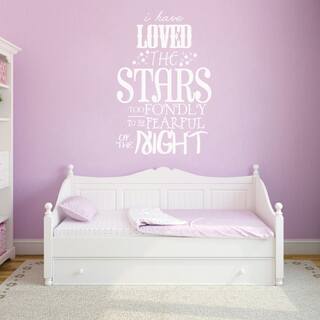 I Have Loved The Stars Too Fondly Wall Decal (32-inch wide x 48-inch tall)