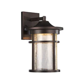 Chloe Transitional 1-light Oil Rubbed Bronze LED Outdoor Wall Lantern