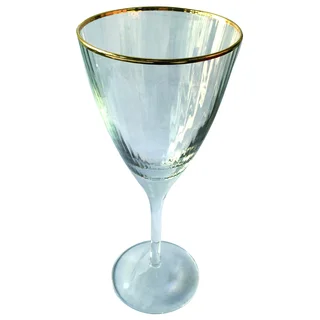 Gold-rim Optic White Wine Glass (Purchase Minimum of 4)