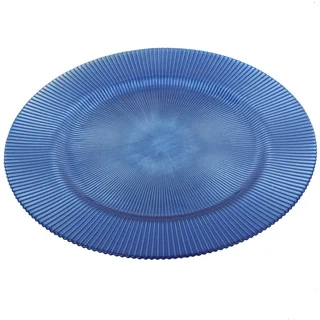 13-inch Blue Glass Charger