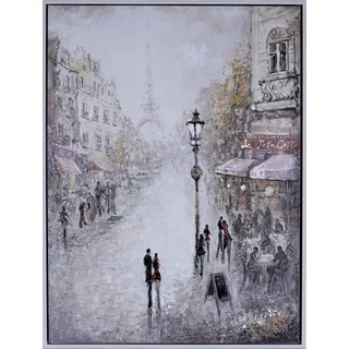Paris Lovers Canvas Art