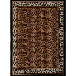 Home Dynamix Zone Collection Transitional Black Area Rug (3'7 x 5'2)