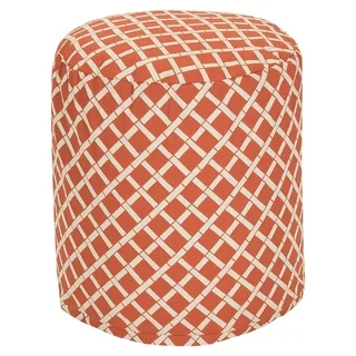 Majestic Home Goods Bamboo Pouf Outdoor Indoor