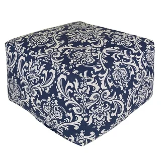 Majestic Home Goods Navy Blue French Quarter Ottoman Outdoor Indoor