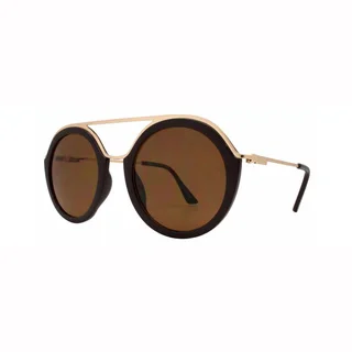 Epic Eyewear Classy Double Bridge Round Frame UV400 Sunglasses