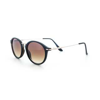 Epic Eyewear Men's Classic Horned Rim Round Frame UV400 Sunglasses