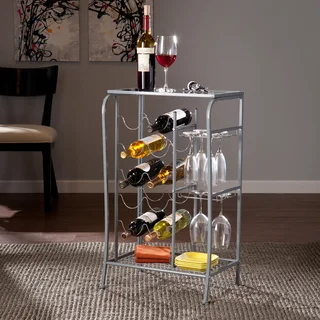 Harper Blvd Marlena Silver Wine Rack Storage Table