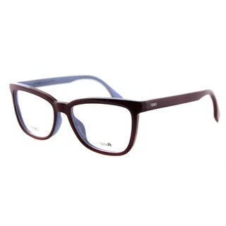 Fendi FF 0122 MFU Burgundy on Azure Plastic 53mm Eyeglasses