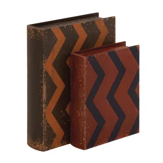 Creative Styled Fancy Wood Leather Book Box