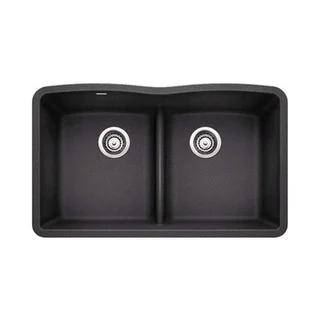 Blanco Diamond Anthracite Equal Double Low Divide Undermount Sink