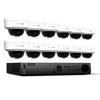 LaView 1080p IP NVR 16 Channel 3TB Hard Drive Video Security Surveillance System with 12 PoE 1080P IP Dome Cameras