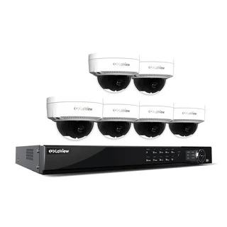 LaView 1080p IP NVR 8 Channel 2TB Hard Drive Video Security Surveillance System with 6 PoE 1080p IP Dome Cameras