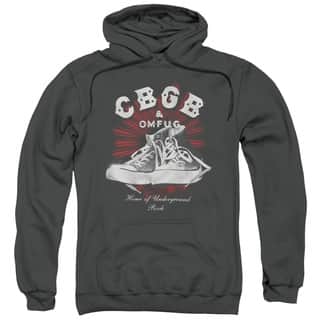 Cbgb/High Tops Adult Pull-Over Hoodie in Charcoal
