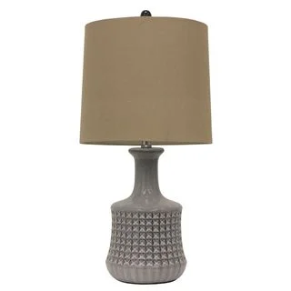 Quarry Transitional Grey Ceramic 1-light Multi-directional Table Lamp