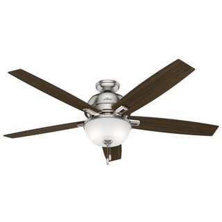 Hunter Donegan Collection 60-inch Brushed Nickel Fan with Reversible Blades