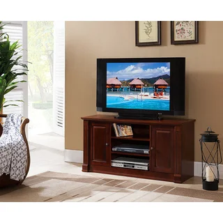 K&B Furniture Co., Inc. E1046 Walnut Wood/Veneer TV Stand