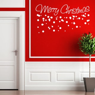 Style and Apply Merry Christmas Wall Decal