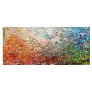 Designart 'Board Stained Abstract Art' Abstract Metal Wall Art